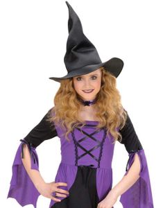 Sort Heksehat med Bøjelig Form Til Børn 