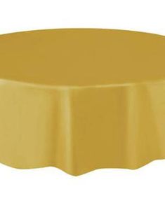 Guldfarvet Rund Plastdug 213 cm