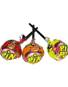 1 stk Pin Pop Kjærlighet på Pinne med Assorterte Sure Smaker og Tyggiskjerne