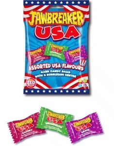 Zed USA Jawbreakers - Pose Assorterte Evighetskuler med Tyggegummikjerne 99g