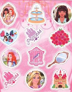 12 stk. Prinsesse Klistermærker