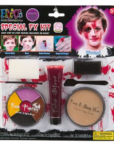 Komplet Sminkesæt for Sår, Skader og Ar 7 Dele