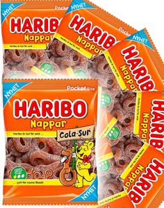 22 stk Haribo Sure Colasmokker 70 g - Vingummi - Hel Eske