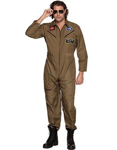 Top Gun Inspireret Jagerpilot Herrekostume