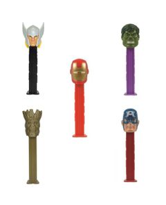 Taste Them All – Pez Marvel Figurer – Fem varianter – Pakketilbud