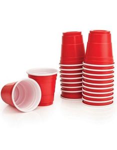 20 stk Røde Shotteglass