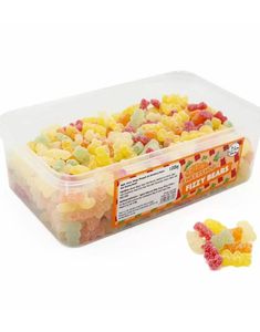 600 stk Sweetshop Fizzy Bears - Boks med Sure Vingummibjørner 1,02 kg