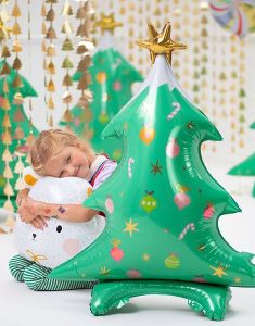 Juletre Folieballong 79x94 cm