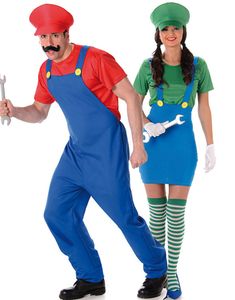Luigi og Mario Inspireret - Parkostume