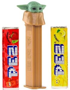 Baby Yoda / Grogu - Star Wars Mandalorian Pez-Holder med 2 stk Pez Pakker