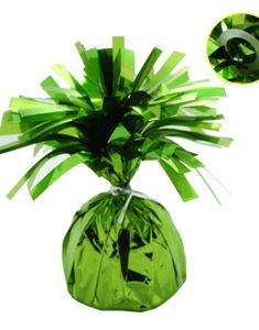 Ballonvægt i Folie med Fastgørelsesring - Limegrøn