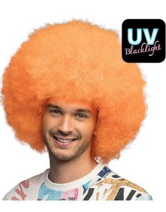 Stor Bustete UV Neonornage Afroparykk