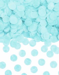 Lys Blå Konfetti i Silkepapir