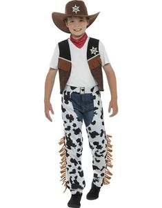 Texas Cowboy Børnekostume 5 Dele
