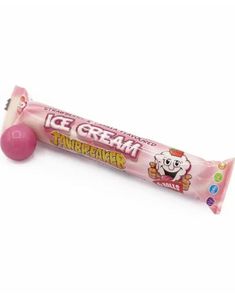 4-pk Zed Jawbreaker med Jordbær og Vanilje og Kjerne av Tyggegummi