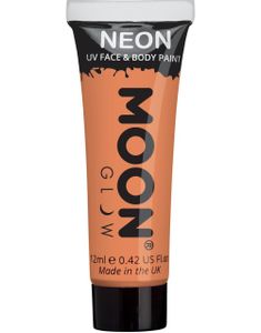 Orange Pastel Neon UV/Blacklight Ansigts- og Kropsmaling 12 ml