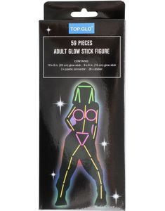 Glow Stick Figur med 59 Deler - Dame