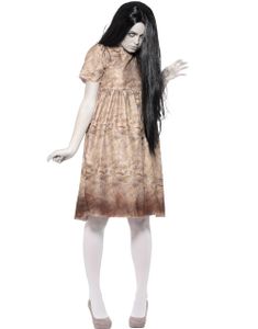 The Ring / The Grudge Inspireret Kostume med Paryk