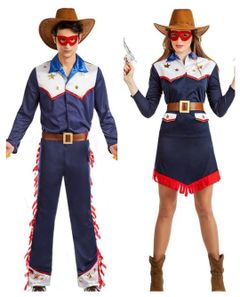 Parkostume – Blåt Cowboykostume