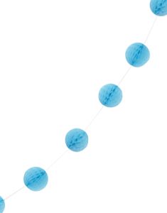 Lyseblå Honeycomb Guirlander 213 cm