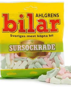 Ahlgrens Sursukret Biler 100 gram Skumslik