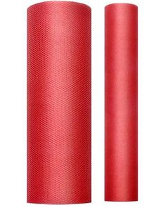 Rød Tyl På Rulle