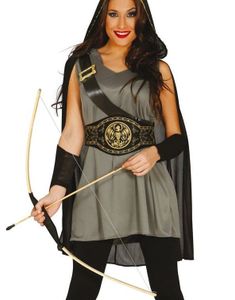 Lang Middelalderlig Bue med Kogger og pile - 105 cm