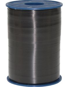 250 meter Sort Ballon/Gavebånd - Ekstra Bred 10 mm