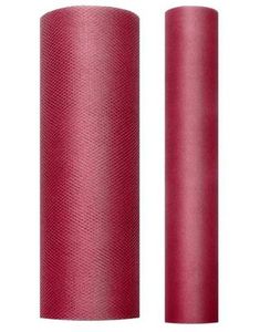 VINRØDT Tyll på Rull