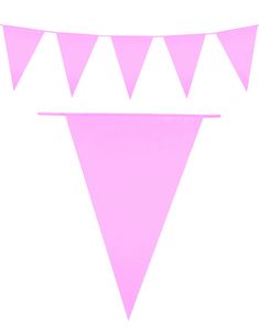 Lys Rosa Banner med Store Vimpel Flag 10 meter 