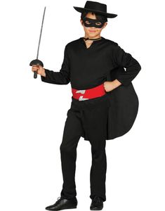 Zorro Inspireret Børnekostume 6 Dele