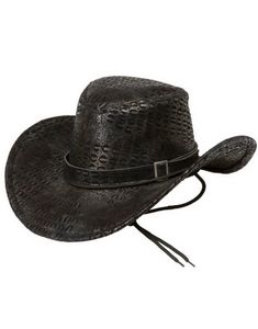 Cowboyhat med Reptil Mønster