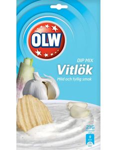 OLW Hvitløk Dipmix 21 gram