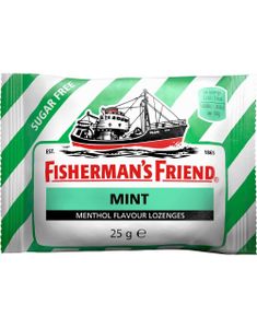 Sukkerfri Fisherman's Friend med Smag af Mint 25 g