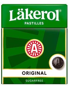 1 Läkerol Original Sukkerfri sugetabletter med lakridssmag 25 gram