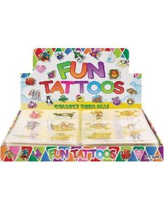 96 sk Ark med 6 Små Pirat Tatoveringer - Hel Æske