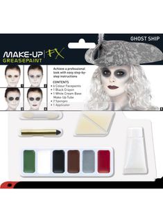 Sminkesæt til Spøgelse 6 Dele
