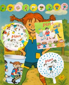 Pippi Langstrømpe Festpakke 8 Personer