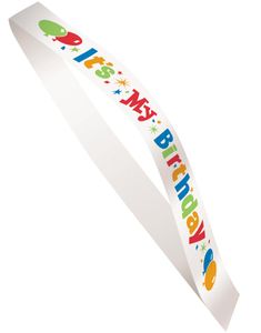 Happy Birthday - Hvidt Ordensbånd