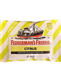 Sukkerfri Fisherman's Friend med Smak av Citrus 25 g
