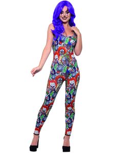 Creepy Clown - Bodysuit Kvindekostume