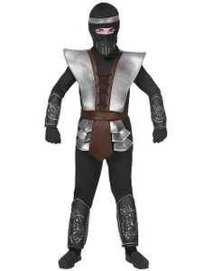 Sort Ninja Master Børnekostume