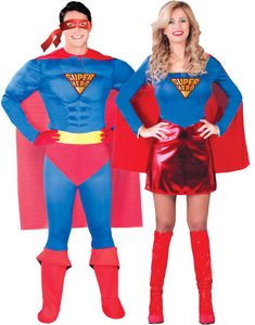 Parkostume - Supergirl og Superman inspirerede Kostumer