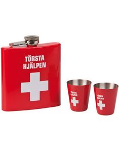 Tørste Hjelpen - Lommelærke med Shotglas