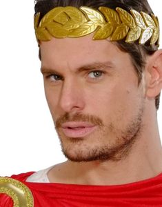 Guldfarvet Laurbærkrans - Hovedbeklædning 