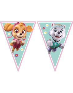 Banner med Vimpler 2,3 meter - Skye og Everest