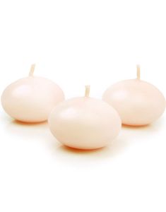 50 stk Cremefarvet Flydende Stearinlys 4 cm