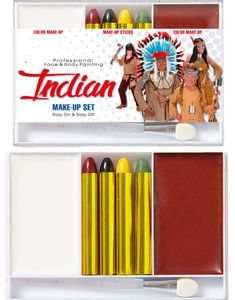 Indianer Sminkesæt 7 Dele