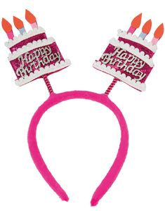 Hårbøjle med Bevægelige Fødselsdagskager 