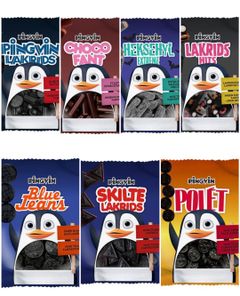 Taste Them All - Pingvin Lakrids - Syv Smage - Pakketilbud